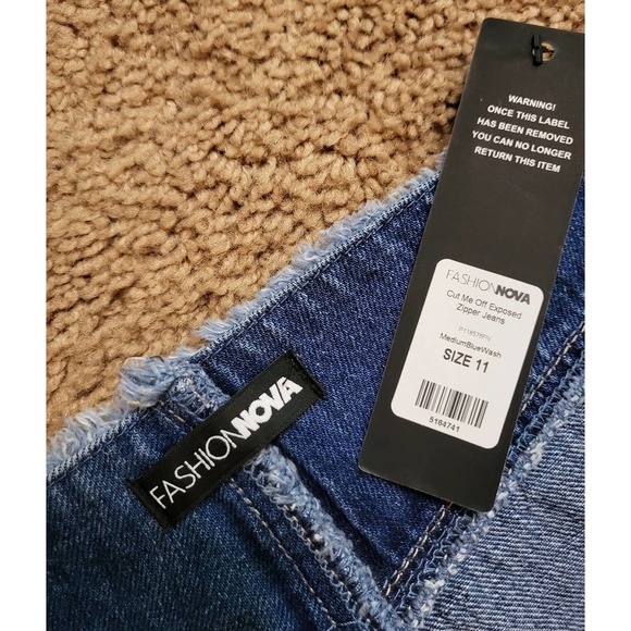 Distressed Blue Jeans - Picture 3 of 4